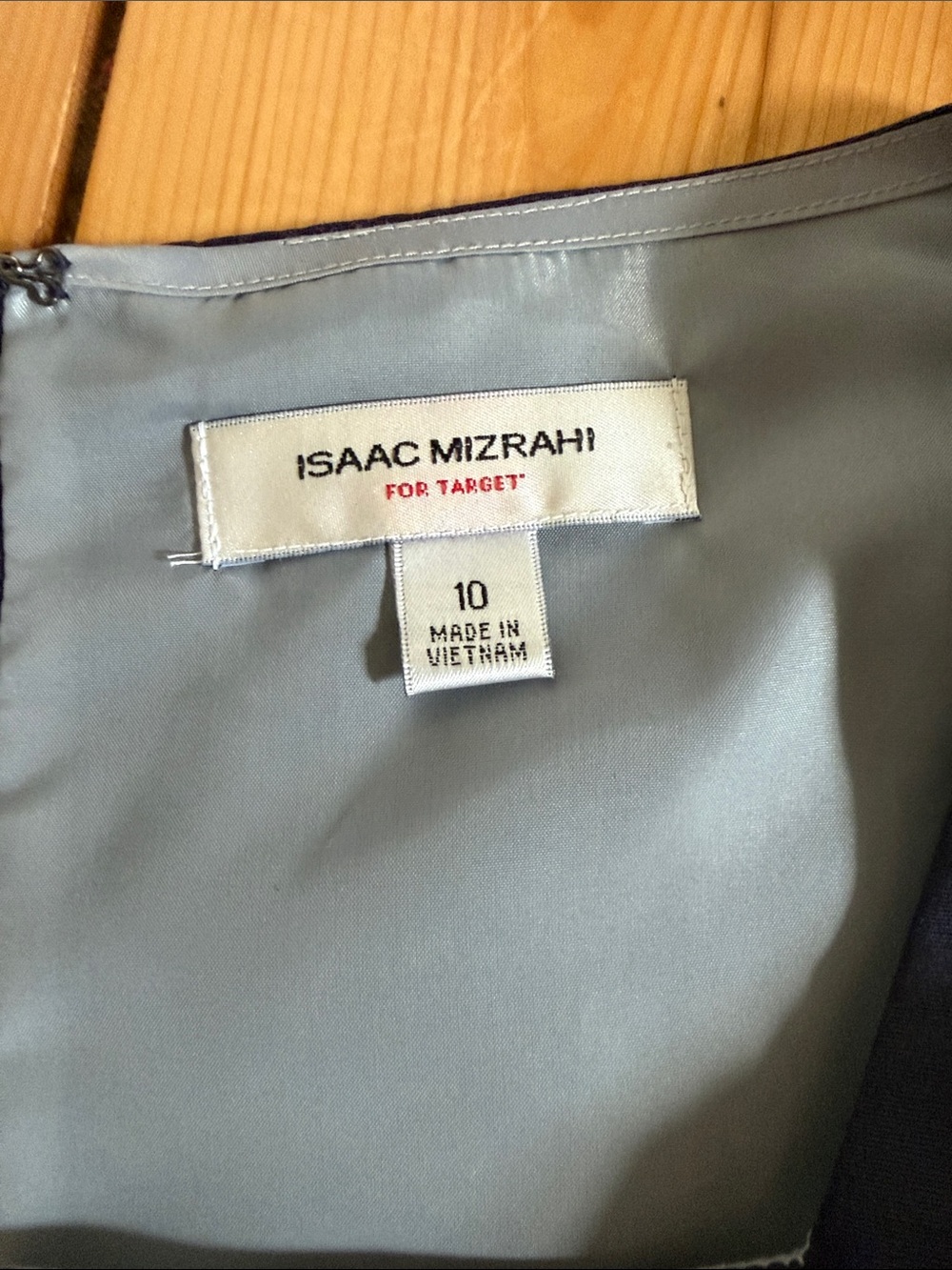 Isaac Mizrahi Navy Textured Fit-and-Flare Midi Dress with Belt - Picture 2 of 7